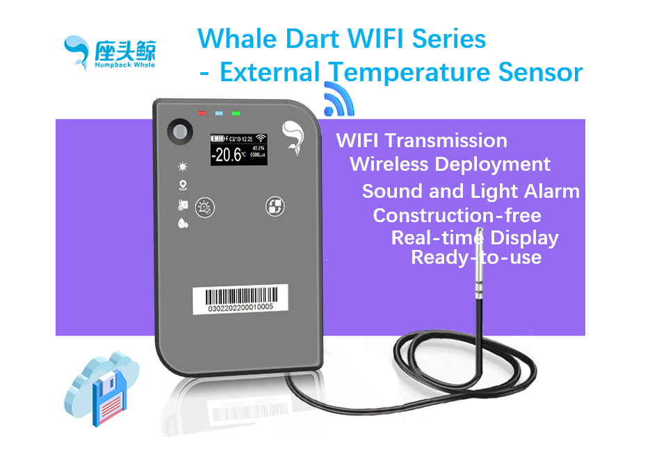 WiFi External Whale Guard Temperature Data Collection Probe, Remote Monitoring Whale Cloud Platform